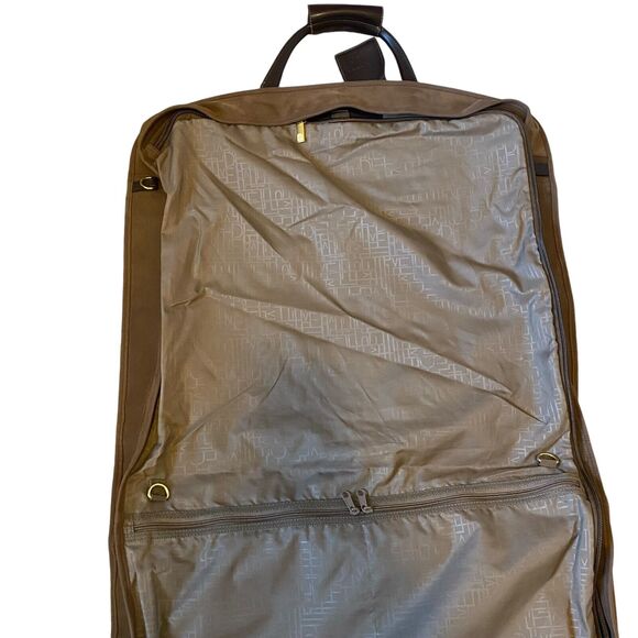 Diane Von Furstenberg Garment Suit Bag Luggage Canvas Suede Wardrobe DVF Travel - Picture 12 of 16